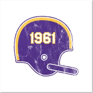 Minnesota Vikings Year Founded Vintage Helmet Posters and Art